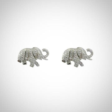 Jimmy Crystal Fine Fashion Jewelry SET Lucky Elephant Sterling Silver Jewelry Set by Jimmy Crystal Swarovski Crystal Embellished